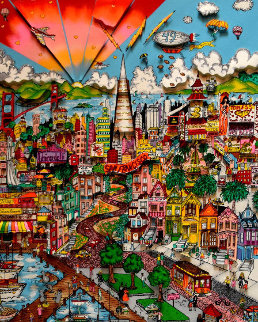 I Left My Heart (San Francisco) 1992 3-D Limited Edition Print - Charles Fazzino I Left My Heart (San Francisco) 1992 3-D Limited Edition Print - Charles Fazzino