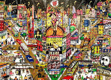 Great White Way 1991 3-D 32x44 Super Huge Limited Edition Print - Charles Fazzino Great White Way 1991 3-D 32x44 Super Huge Limited Edition Print - Charles Fazzino