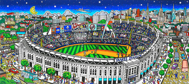 Yankee Stadium 3-D  - New York - NYC Limited Edition Print by Charles Fazzino