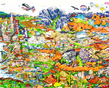O Beautiful For Spacious Skies America 3-D 2012 Limited Edition Print - Charles Fazzino O Beautiful For Spacious Skies America 3-D 2012 Limited Edition Print - Charles Fazzino