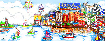 An Atlantic City Summer 3-D 2001 Limited Edition Print - Charles Fazzino An Atlantic City Summer 3-D 2001 Limited Edition Print - Charles Fazzino