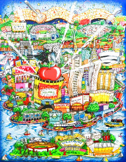 There's Music...NY, NJ, and Long Island Too! 3-D 2006 Limited Edition Print - Charles Fazzino There's Music...NY, NJ, and Long Island Too! 3-D 2006 Limited Edition Print - Charles Fazzino