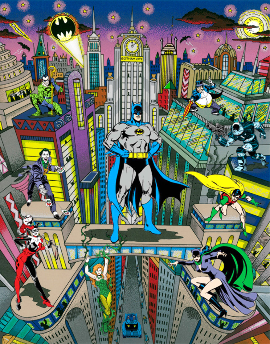 Batman the Dark Knight 3-D 2009 Limited Edition Print by Charles Fazzino Batman the Dark Knight 3-D 2009 Limited Edition Print by Charles Fazzino