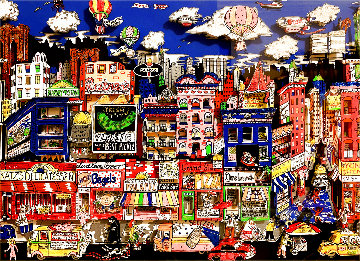 What’s to Nosh 1992 3-D Limited Edition Print - Charles Fazzino What’s to Nosh 1992 3-D Limited Edition Print - Charles Fazzino