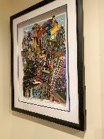 Batman Rules the Night, and Superman Saves the Day, Set of 2 Prints 2016 3-D w Crystals Limited Edition Print by Charles Fazzino - 3