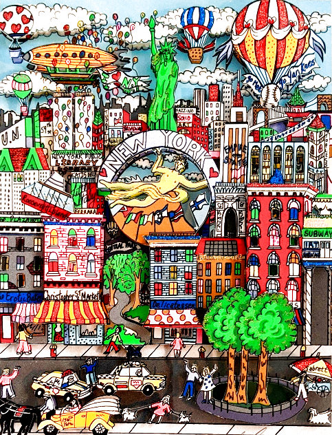 Totally New York 3-D - NYC Limited Edition Print by Charles Fazzino