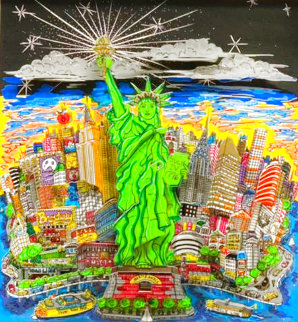 Liberty And Justice For All 3-D Limited Edition Print - Charles Fazzino Liberty And Justice For All 3-D Limited Edition Print - Charles Fazzino