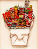 Chow Down in Chinatown 2001 3-D - New York, NYC, - Twin Towers Limited Edition Print by Charles Fazzino - 3