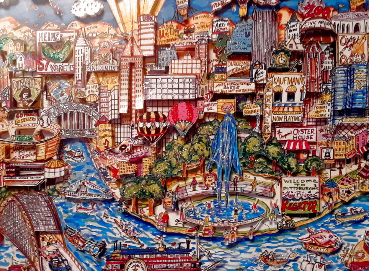 Pittsburgh 1992 3-D Limited Edition Print by Charles Fazzino