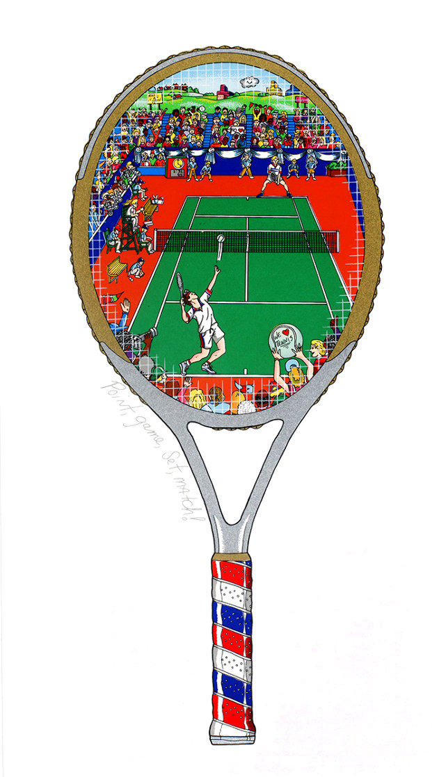 Point, Game , Set, Match  3-D  2005 Limited Edition Print by Charles Fazzino