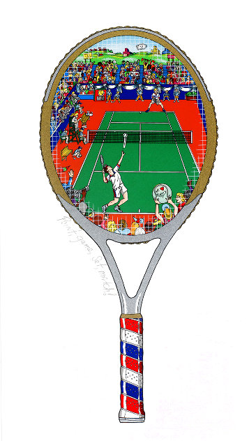 Point, Game, Set, Match  3-D  2005 Limited Edition Print by Charles Fazzino