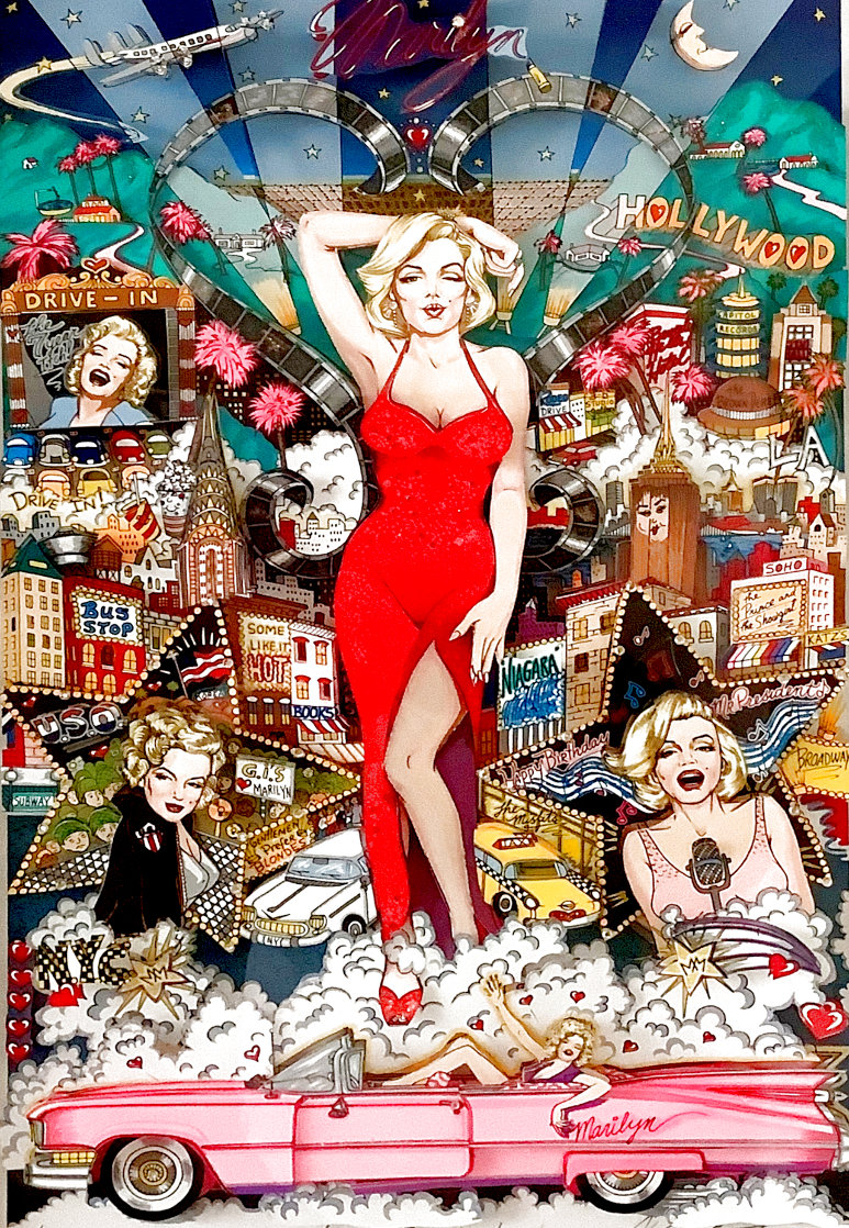 Forever Marilyn 1998 Embellished 3-D Limited Edition Print by Charles Fazzino