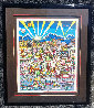 I Love L.A. 3-D 1990 Embellished - Unique Embellishments - California Limited Edition Print by Charles Fazzino - 1