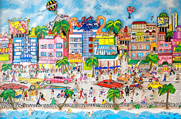 South Beach 3-D 1993 Limited Edition Print - Charles Fazzino