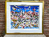 Betty's Booping, Popeye's Swooning on Coney Island Beach 3-D 1995 - Huge - NYC - New Yor Limited Edition Print by Charles Fazzino - 1
