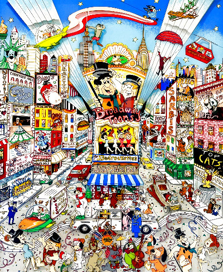 Broadway Toons1995 Limited Edition 3-D Serigraph by Charles Fazzino ...