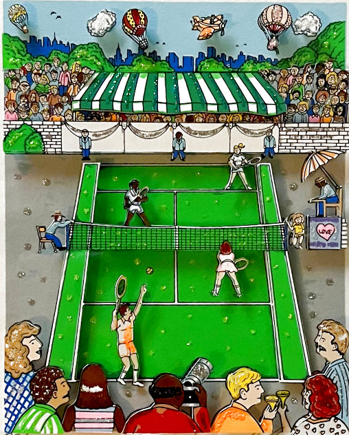 Tennis Love 3-D 1994 Limited Edition Print by Charles Fazzino