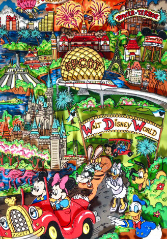 Disneyworld, Florida 3-D 2000 Limited Edition Print - Charles Fazzino