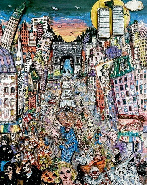 Village Parade 3-D 2000 - New York Limited Edition Print by Charles Fazzino