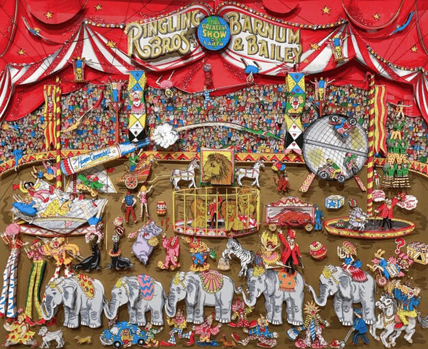 Greatest Show on Earth 3-D 2000 Limited Edition Silkscreen