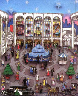 Winter at the Met 3-D 1992 (New York) Limited Edition Print - Charles Fazzino Winter at the Met 3-D 1992 (New York) Limited Edition Print - Charles Fazzino