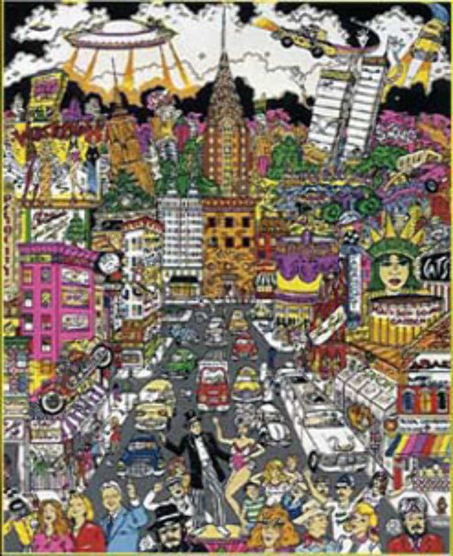 In a New York Minute 3-D 1998 Limited Edition Print by Charles Fazzino