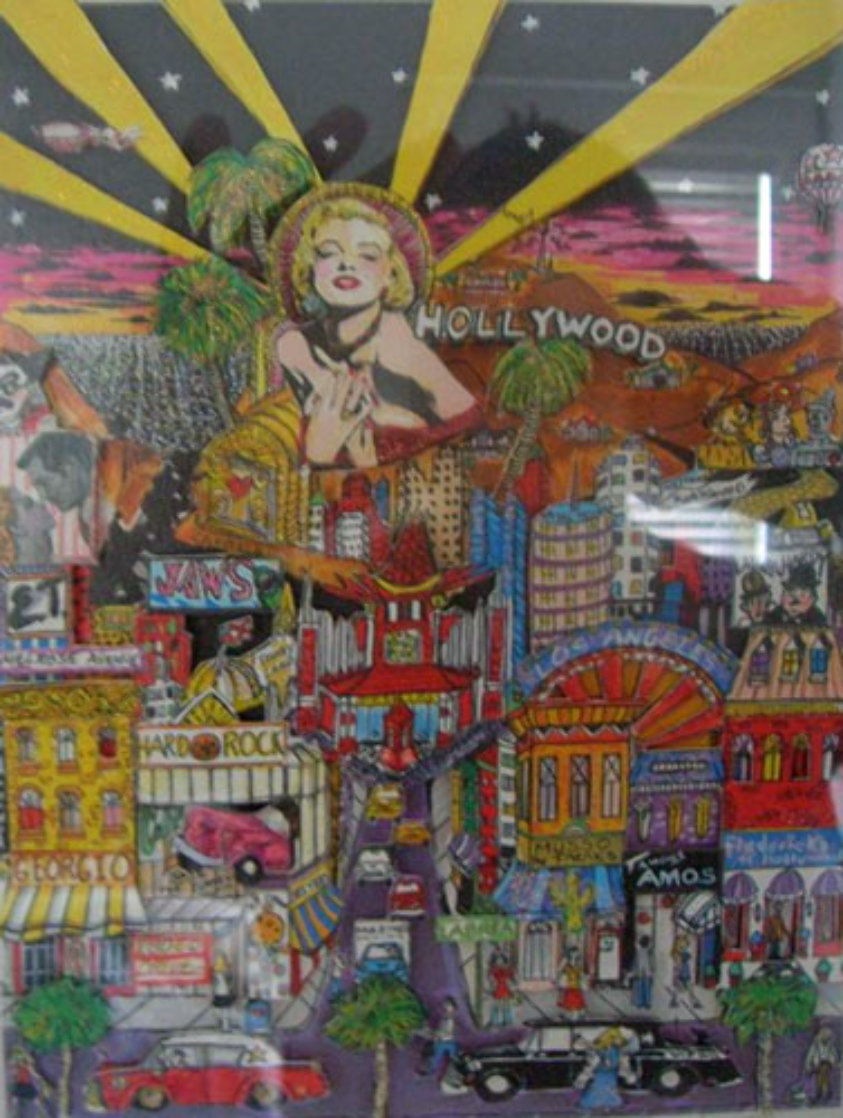 Hollywood 3-D California Limited Edition Print by Charles Fazzino Hollywood 3-D California Limited Edition Print by Charles Fazzino