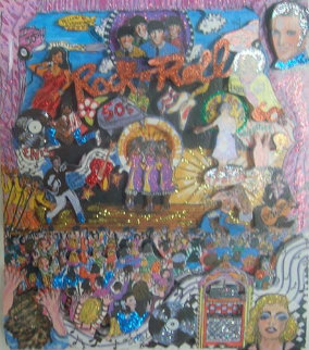 Rock N' Roll 3-D Limited Edition Print - Charles Fazzino Rock N' Roll 3-D Limited Edition Print - Charles Fazzino