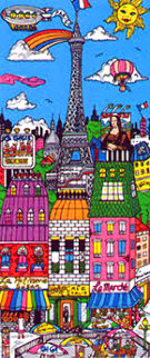 Rive Gauche Limited Edition Print - Charles Fazzino Rive Gauche Limited Edition Print - Charles Fazzino
