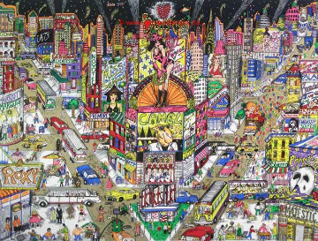 Great White Way Broadway 3-D 1991 Limited Edition Print - Charles Fazzino Great White Way Broadway 3-D 1991 Limited Edition Print - Charles Fazzino