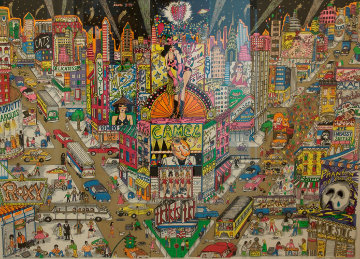 Great White Way, Broadway  3-D 1991 Limited Edition Print - Charles Fazzino