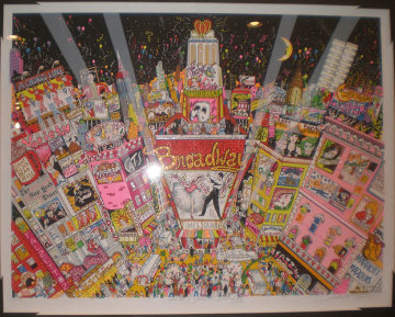 New Year on Broadway 3-D 1996 New York Limited Edition Print - Charles Fazzino