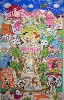 Flintstones Break Rock Vegas 3-D AP 1996 Limited Edition Print by Charles Fazzino - 0 Flintstones Break Rock Vegas 3-D AP 1996 Limited Edition Print by Charles Fazzino - 0