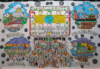 Money Makes The World Go Round 3-D Limited Edition Print by Charles Fazzino - 0 Money Makes The World Go Round 3-D Limited Edition Print by Charles Fazzino - 0