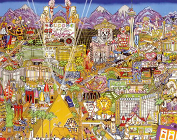 Welcome to Fabulous Las Vegas 3-D 1999 Limited Edition Print - Charles Fazzino Welcome to Fabulous Las Vegas 3-D 1999 Limited Edition Print - Charles Fazzino