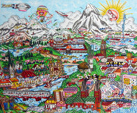 My Heart Belongs to Switzerland 3-D 2004 Limited Edition Print by Charles Fazzino - 0 My Heart Belongs to Switzerland 3-D 2004 Limited Edition Print by Charles Fazzino - 0