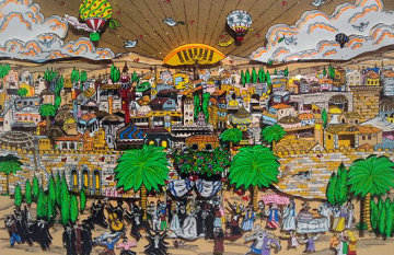 Wedding in Jerusalem 3-D 1991 Limited Edition Print - Charles Fazzino Wedding in Jerusalem 3-D 1991 Limited Edition Print - Charles Fazzino