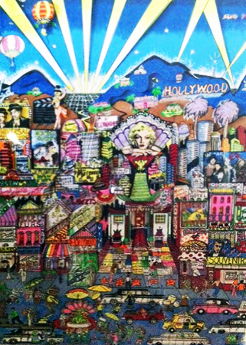 I Love L.A. 3-D AP Limited Edition Print by Charles Fazzino I Love L.A. 3-D AP Limited Edition Print by Charles Fazzino