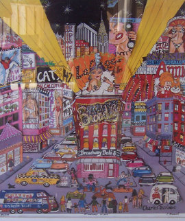 Broadway Night 3-D, New York 1984 Limited Edition Print - Charles Fazzino Broadway Night 3-D, New York 1984 Limited Edition Print - Charles Fazzino