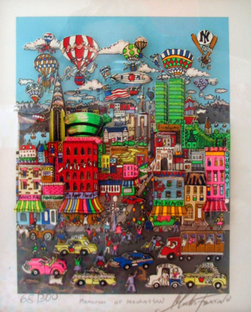 Memories of Manhattan 3-D - New York - NYC Limited Edition Print by Charles Fazzino