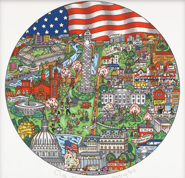 Our Salute to Washington 3-D 2003 Limited Edition Print by Charles Fazzino