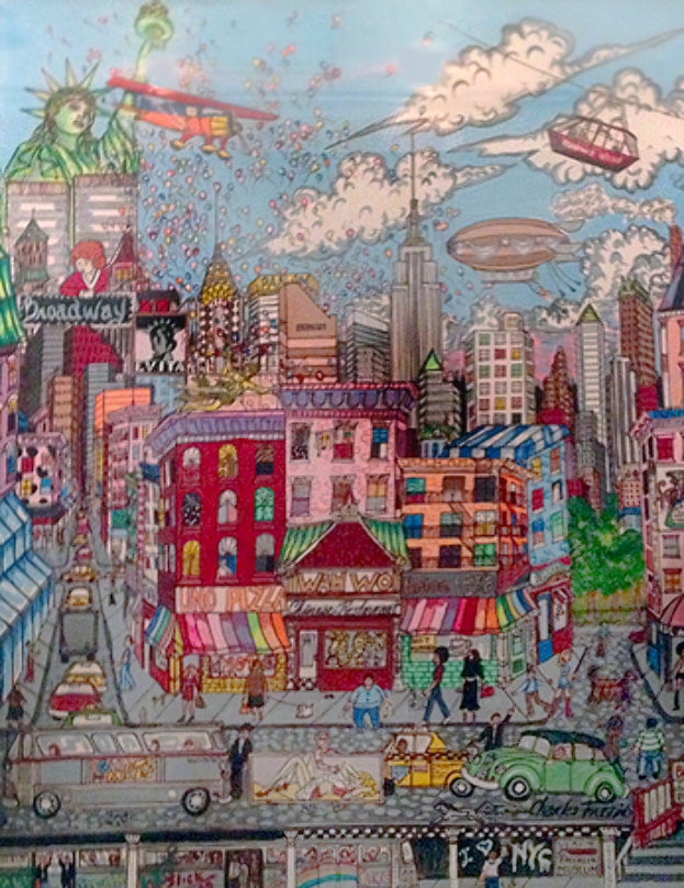 Going to New York 1986 by Charles Fazzino - For Sale on Art Brokerage