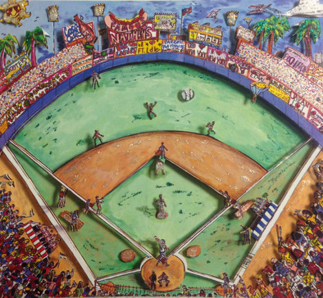 Batters Up 3-D 2000 Limited Edition Print - Charles Fazzino
