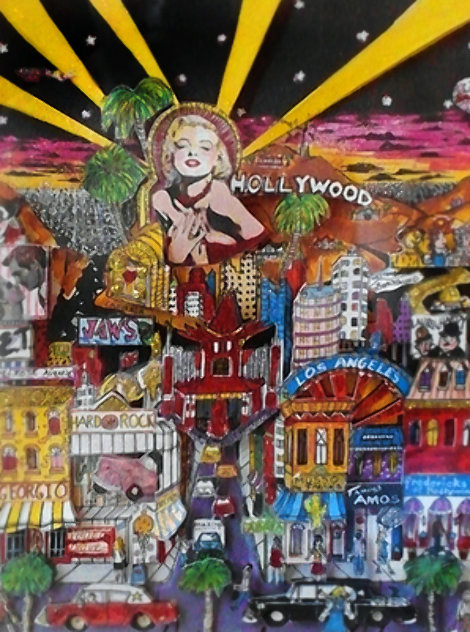 Hollywood 3-D (California) Limited Edition Print by Charles Fazzino