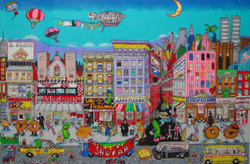 From Fishes to Knishes 3-D 1994 Limited Edition Print - Charles Fazzino From Fishes to Knishes 3-D 1994 Limited Edition Print - Charles Fazzino