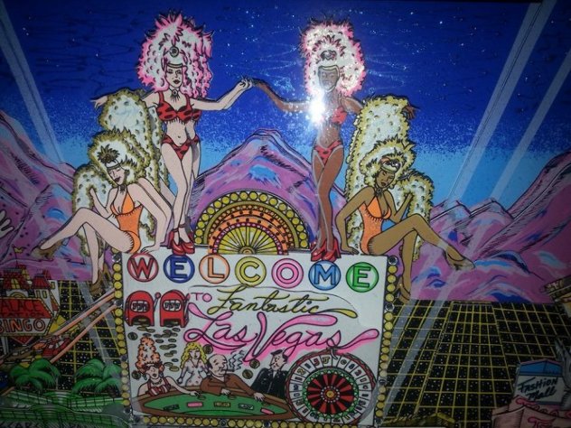 Welcome to Fabulous Las Vegas 3-D 1999 Embellished Limited Edition Print by Charles Fazzino