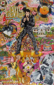 Remembering Elvis Presley 3-D Limited Edition Print - Charles Fazzino Remembering Elvis Presley 3-D Limited Edition Print - Charles Fazzino
