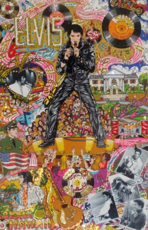 Remembering Elvis Presley 3-D Limited Edition Print - Charles Fazzino