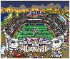 Go Big Blue! 3-D New York Giants NYC Limited Edition Print by Charles Fazzino - 1