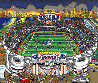 Go Big Blue! 3-D New York Giants NYC Limited Edition Print by Charles Fazzino - 0